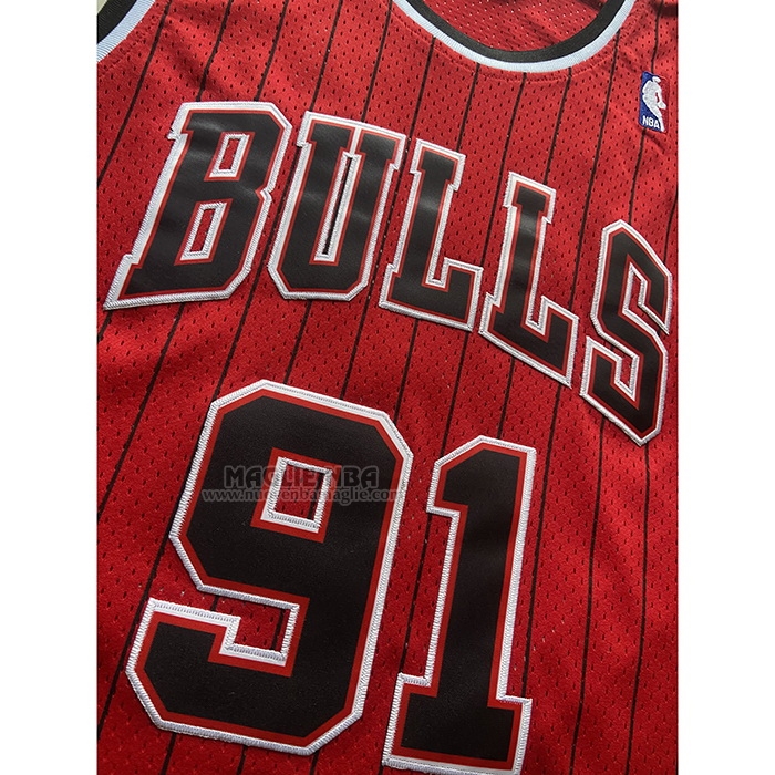 Maglia
 Dennis Rodman NO 91 Chicago Bulls Mitchell & Ness 1996-97 Rosso
